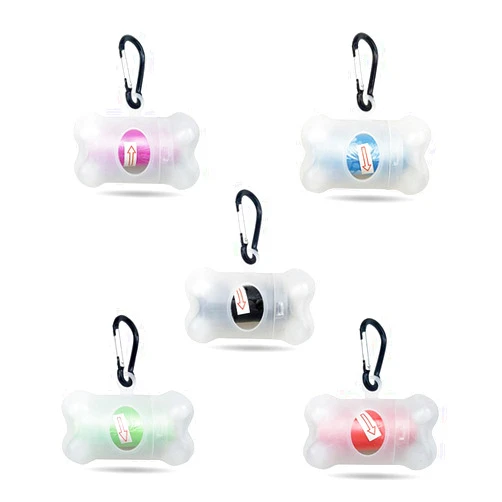 Oawjeen New Bone Shape Transparent Pet Dog Poop Bag Set Pets Garbage Bags Dispenser, Useful Supplies for Dogs Puppy Cats Pet Supplies Dogs Toys