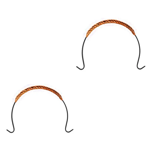 BEBEMOKO 2pcs Teapot Handle Teapot Repair Accessories Teapot Part Tea Kettle Accessories Whistling Kettle Handle Rattan Tea Kettle Handle Woven Kettle Handle Teakettle Handle Grip Iron