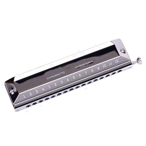 SUOFEILAIMU-PHONE CASE SUOFEILAIMU Chromatic Harmonica 16 Hole 64 Tone Mouth Organ Instrumentos Key of C Professional Musical Instruments ABS Comb (Color : Silver)