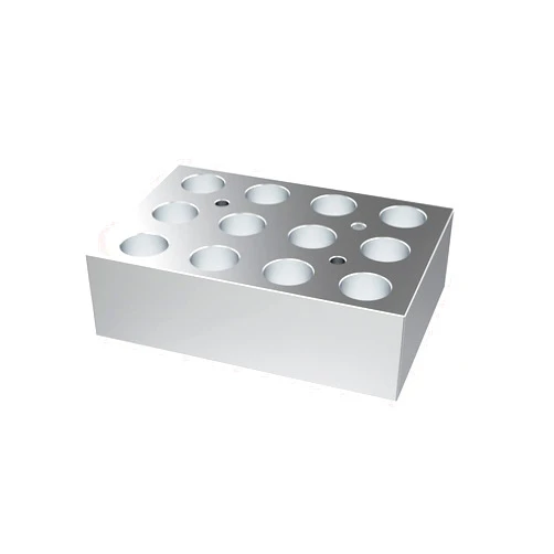 JOANLAB 5ml 15ml Aluminum Dry Bath Heating Block Heat Block for 5/15ml x 12 Centrifuge Tubes