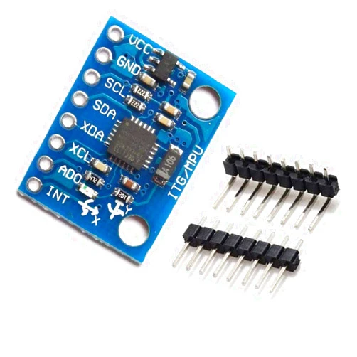 HiLetgo GY-521 MPU-6050 MPU6050 3 Axis Accelerometer Gyroscope Module 6 DOF 6-axis Accelerometer Gyroscope Sensor Module 16 Bit AD Converter Data Output IIC I2C for Arduino
