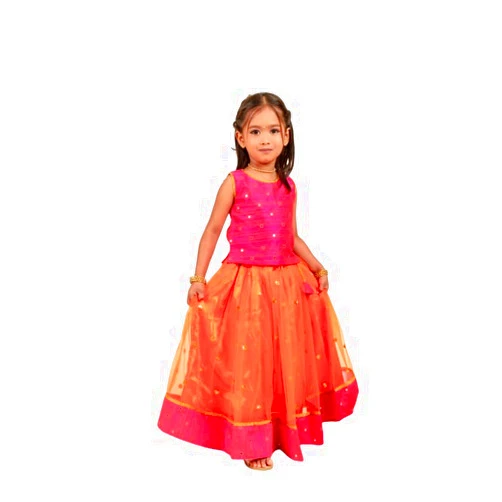 Stanwells Kids Baby Girl's Net Readymade Lehenga Choli