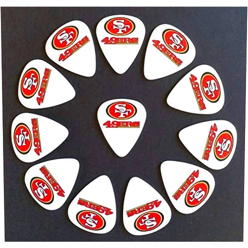 Generic imprinted guitar picks 49ers Logo Guitar Picks (12 picks) - (Buy 2, save 50% on 1)