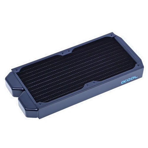 Alphacool NexXxos ST30 Full Copper Radiator240, 120mm x 2, Dual Fan, Black
