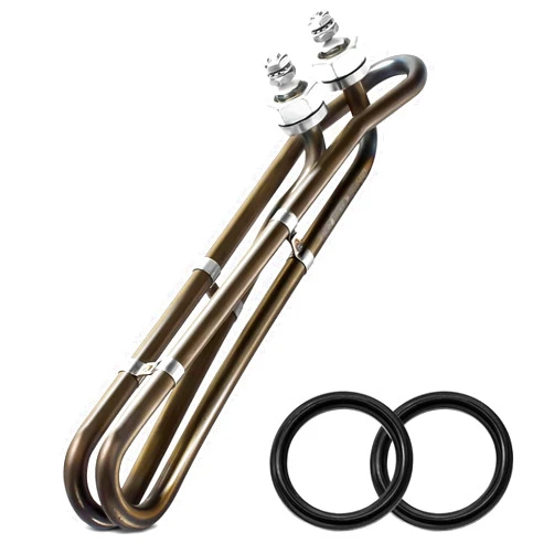 Adabuing 5.5KW 240V Titanium Hot Tub Spa Heating for Universal Heating Element Replacement for Flo-Thru, Also fit for Balboa Spa Heater Element and Spas Electric Heaters Or Swimming Pools -(10 inch)