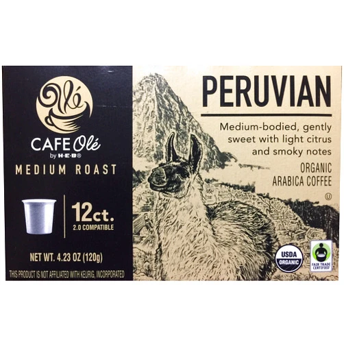CAFE Olé CAFE OLÃƒâ€° Cafe Ole Organics Peruvian Medium Roast Single Serve Coffee Cups