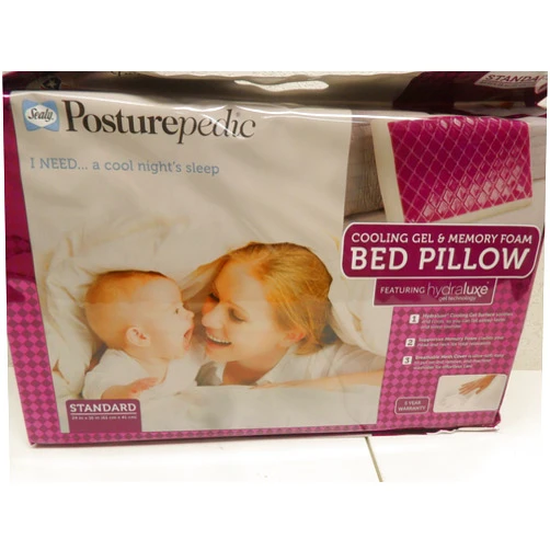 Sealy Posturepedic Cooling Gel & Memory Foam Bed Pillow