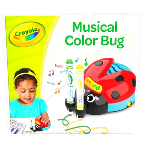 Crayola Musical Color Bug, Toddler Sensory Toy, Ladybug Toy for Kids, Arts & Crafts, Gifts for Toddlers, Ages 2, 3, 4