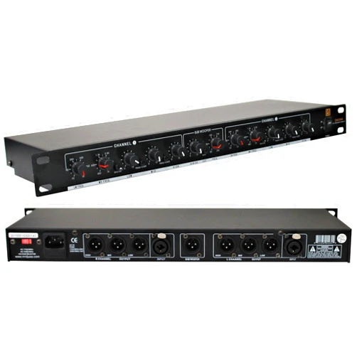 Mr. Dj USA DXO200 PRO PA DJ Club Stereo 2 Way Plus Subwoofer Crossover with XLR Input & Output