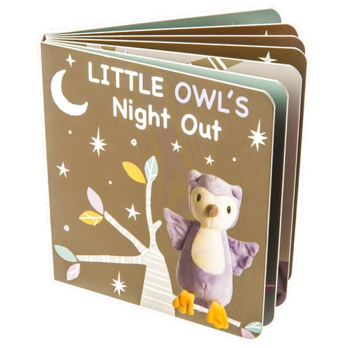 Mary Meyer Leika Baby Board Book, 6 x 6-Inches, Little Owl