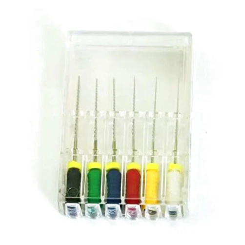 Beautiteeth 2 pack 15-40# Stainless Steel Files K Reamer 21mm Root Canal K Files Lima 6pcs/pack Endodontic Files
