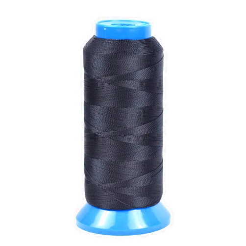 YTBYT High Strength Polyester Thread 210D, 1500 Yards, Black - Ideal for Sewing Leather, Upholstery, Jeans and Wig Making