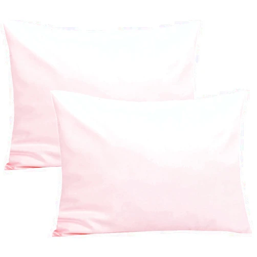 SeClovers Organic Cotton Toddler Pillowcase 2 Pack, 14x20 Travel Pillow Case Cover, Soft & Breathable Small Pillow Case for Babies Girls, Fits Pillows sizesd 13 x 18 or 12x 16 for Kids Bedding Pillow Cover
