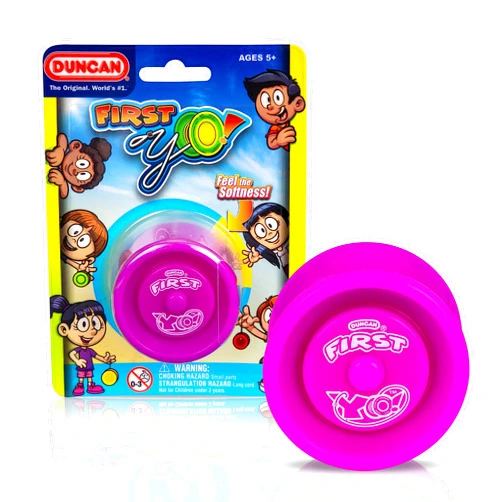 Duncan Toys First Yo! - Best Beginner Yo-Yo for Kids, Responsive Yo Yo, YoYo Toy - Purple/Yellow