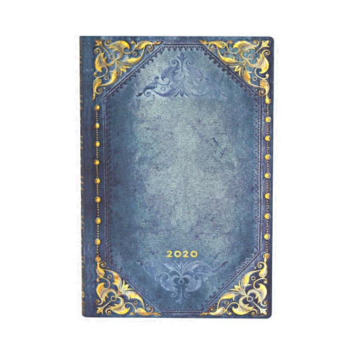 Paperblanks 12 Month Softcover Flexis Calendar 2020 Peacock Punk Horizontal Mini (95 × 140 mm)