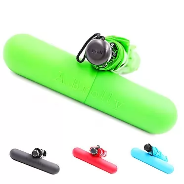 A.Brolly World’s Lightest Totes Parasol Umbrella With SPF 50+ UV Protection - Weighs【Only 3 oz】Small Compact Mini for Easy Travel, Tube By A.Brolly (Green)