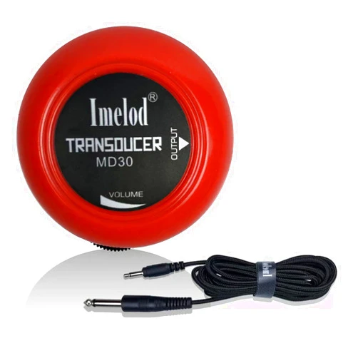 Imelod Guitar Pickup Contact Microphone Transducer for Guitar Ukulele Violin Mandolin Banjo Cello Kalimba(Red)