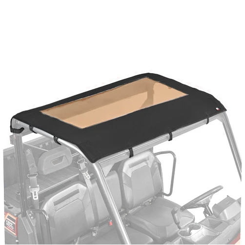 KEMIMOTO 3-Seat UTV Soft Roof Top Waterproof Compatible with Polaris Ranger XP 1000 2017-2025, Ranger 1000 2020-2025, Ranger XP 900 2019-2025, Tinted Canvas Top Sunshade