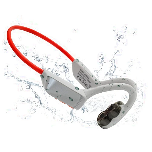 VUKU Open Ear Headphones Wireless Bluetooth - Upgrade 4 Speakers Air Conduction Sport Headphones - 26.2G Waterproof Wireless Earphones for Workouts, Running Swimming - Built-in Mic, with Headband
