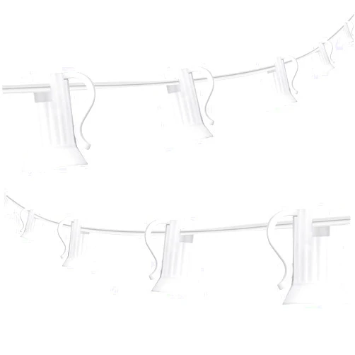 Encoidoz 100FT C9 Light String Christmas Stringer, E17 Light Sockets 12