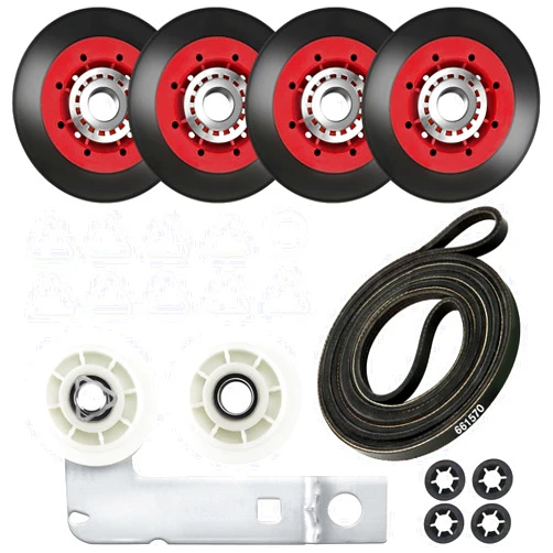Beaquicy 4392067 Dryer Repair Kit & W10837240 Dryer Idler Pulley - Replacement for Maytag Bravos Whirlpool Duet Kenmore Admiral Elite Dryers - Replaces 4392067VP AP3109602 587637 80047