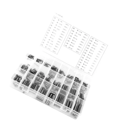 Fnggd 280Pack Stainless Steel Spring Tension Pins Set,Roll Pins Assortment,Slotted Cylindrical Pin with 304 Stainless Steel Sturdy for Use