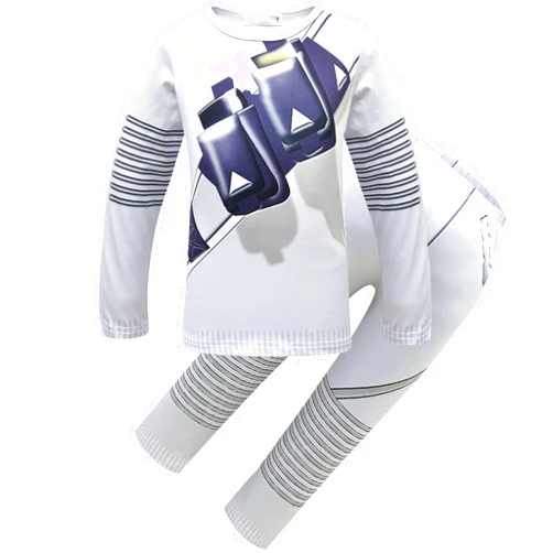 JIAHHAI Kid Boys Game DJ Costume Unisex Long Sleeve Tee and Pant Cotton Outfit Set