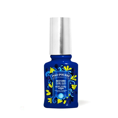 Poo-Pourri Before-You-Go Toilet Spray, Feelin' Toasty Vanilla, 2 Fl Oz - Vanilla, Bourbon, and Smoky Oak
