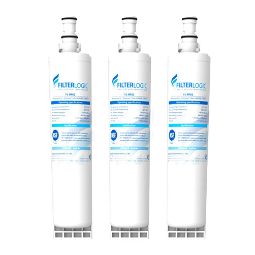 FilterLogic 4396508 Refrigerator Water Filter, Replacement for Whirlpool EDR5RXD1, EveryDrop Filter 5, PUR W10186668, NLC240V, 4396510, 4396508P, 4392857, WF-4396508, Pack of 3
