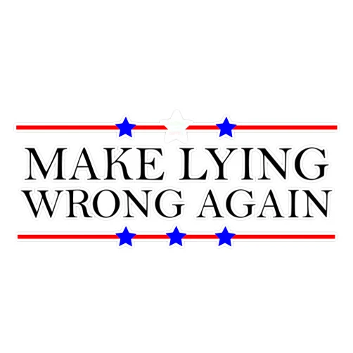 Skyler Sticker Co Make Lying Wrong Again Political Sticker Vinyl Decal Bumper Sticker 5