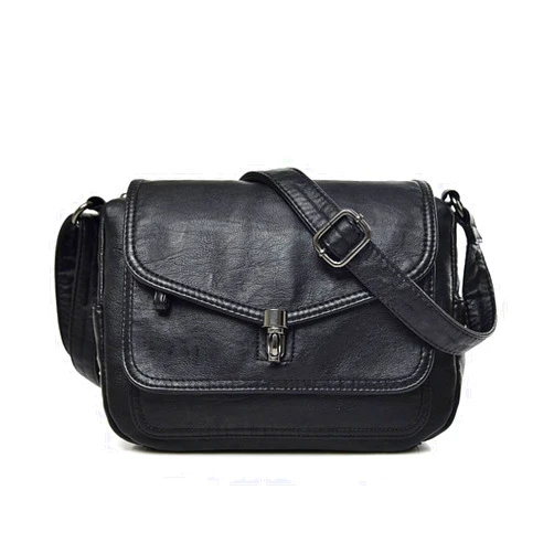 Artwell Fashion Crossbody Bag For Women PU Leather Small Purse Vintage Satchel Saddle Shoulder Bag