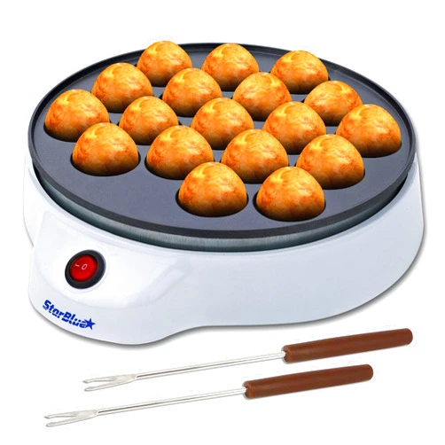 StarBlue Takoyaki Maker by StarBlue with FREE Takoyaki picks - Easy and Simple to operate electric machine to make Japanese Takoyaki Octopus Ball AC 120V 50/60Hz 650W