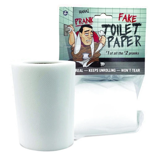Laughing Smith No Tear Prank Toilet Paper - Impossible to Rip Gag for Adults and Kids