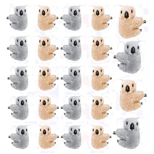 Haakong 24pcs Koala Clip Pencil Buddy Clip On Pencil Topper Animal Hungers Koala Birthday