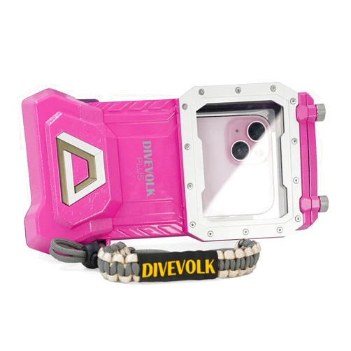 DiveVolk SeaTouch 4 Max Plus Underwater Smartphone Housing - Dreamy Pink