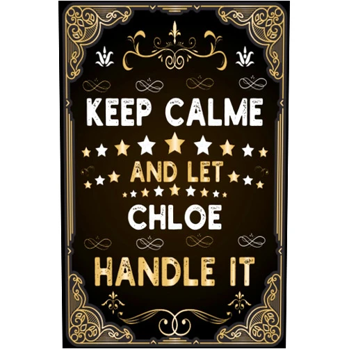 Nils Art Publishing Chloe Notebook: Personalized Journal / Notebook for Women and Girls, Chloe Notebook Blank Lined Writing Pages Journal with Personalized Name 6x9, 120 pages ... , Chloe Personalized Gift