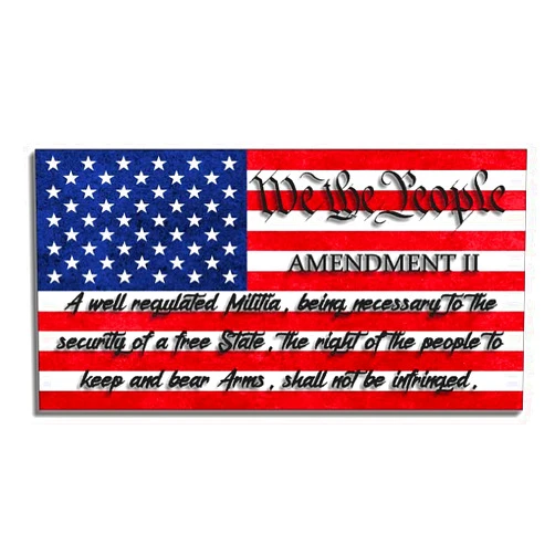 K-Custom 2nd Amendment American Flag Sticker Custom Vinyl WE The People USA United States Constitution Marines Army Navy Airforce