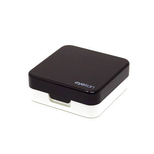 Honbay Fashion Travel Contact Lens Case Kit Mini Contact Lens Box with Mirror (Black)
