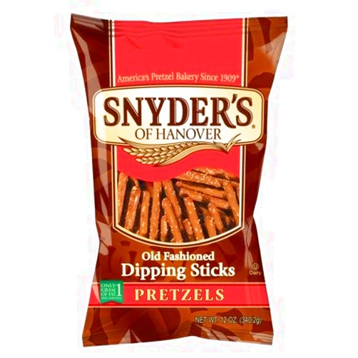 Umintzkss Snyder's of Hanover, Old Fashioned Pretzel Dipping Sticks, 12oz Bag (Pack of 3)