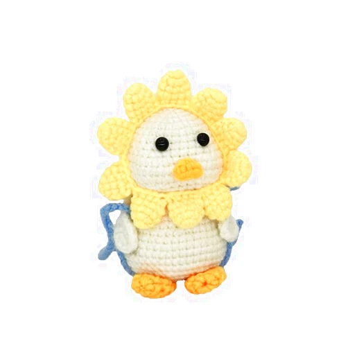 Nobuwile Crochet Kit for Beginners Crochet Animal Kit Beginner Crochet Kit with Crochet Accessories and Videos Tutorials Instructions Knitting Kit for Beginners Adults (Petal Duck)