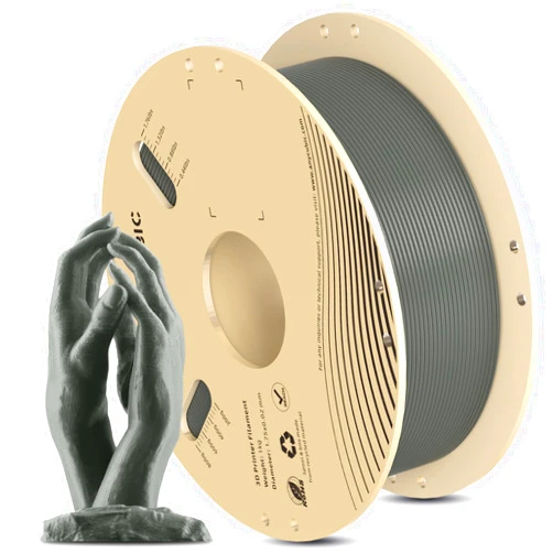 ANYCUBIC RFID 3D Printer Filament PLA 1.75mm, FDM Printer Filament 1kg Spool (2.2 lbs), Dimensional Accuracy +/- 0.02 mm (1kg, Texture Gray)