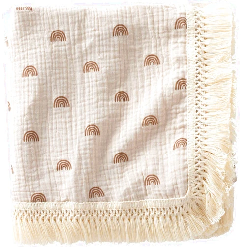 CHUNGEL Cotton Baby Muslin Tassles 40