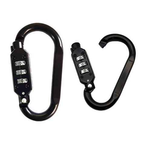MyyYiTar Large 3-Inch Carabiner with Built-in 3-Digit Combination Lock – Durable Zinc Alloy, Keyless Security for Everyday Use