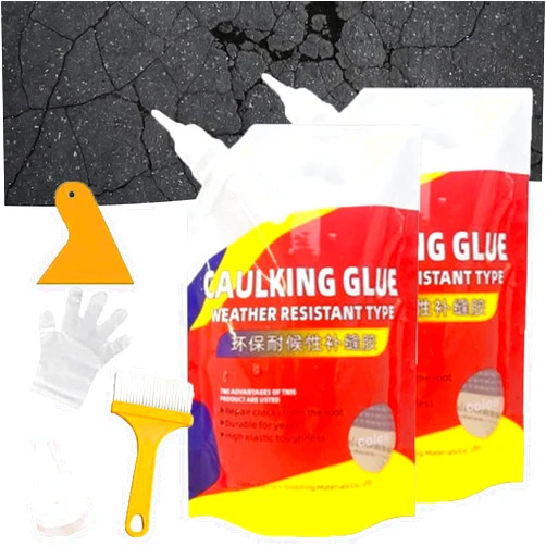 GXHNB Detroit Rain Slab Concrete Crack, Caulking Glue for Concrete, Detroitrain Slab Concrete Crack Waterproof Repair Sealant, Detroit Rain Caulking Glue Weather Resistant for Concrete (2PCS)