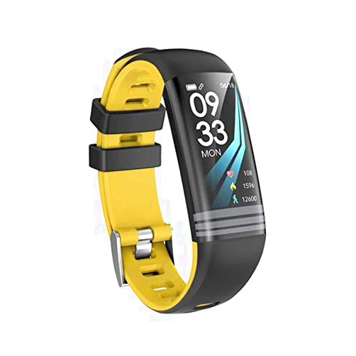 MonkeyLectric Unisex's Smartwatch Fitz-Slimline Stinger Yellow, one Size