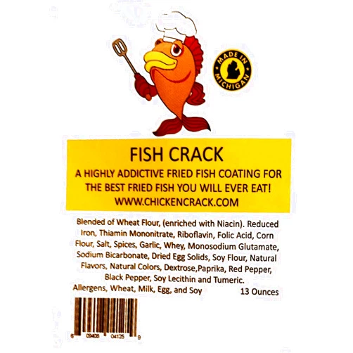ChickenCrack FISH CRACK by Chicken Crack - 3 (three) 11oz Packages