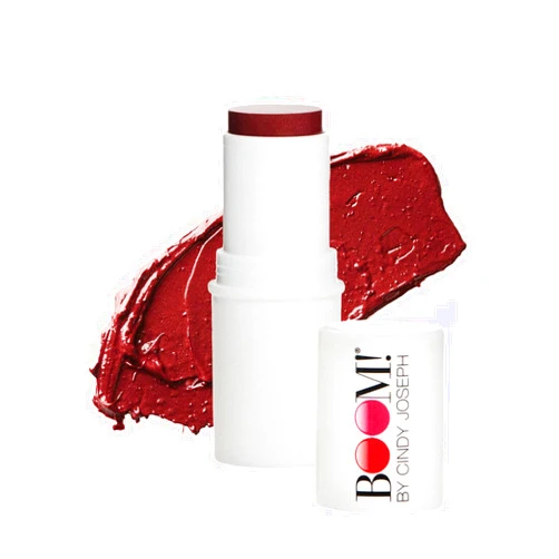 BOOM! by Cindy Joseph BOOM Beauty Boom Stick Berry: 3-in-1 Cream Blush Stick for Eyes, Lips & Cheek, Long-Wearing Blendable & Building Color Vegan Lipstick Pen for All Skin