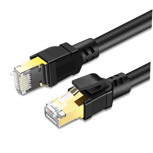 TNP Products TNP CAT 8 Ethernet Cable 15ft High Speed 40 Gbps 2000MHz Black CAT8 Connector LAN Network Gigabit Internet Wire Patch Cord with Professional S/STP Gold Plated Premium Shielded Twisted Pair