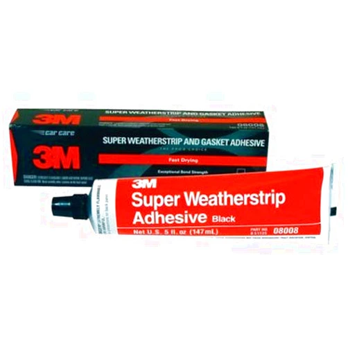 3M Black Super Weatherstrip and Gasket Adhesive, 5 fl oz - No. 08008