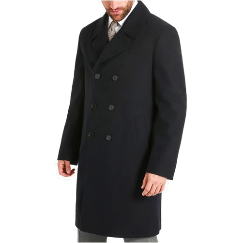 Ben Sherman Men's Brenton Double Breasted Wool Overcoat